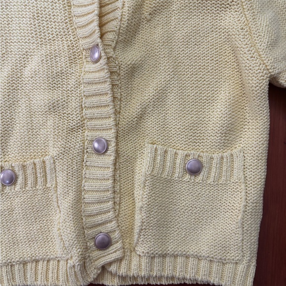 Zara Yellow Women's Cardigan Sweater - Picture 3 of 8